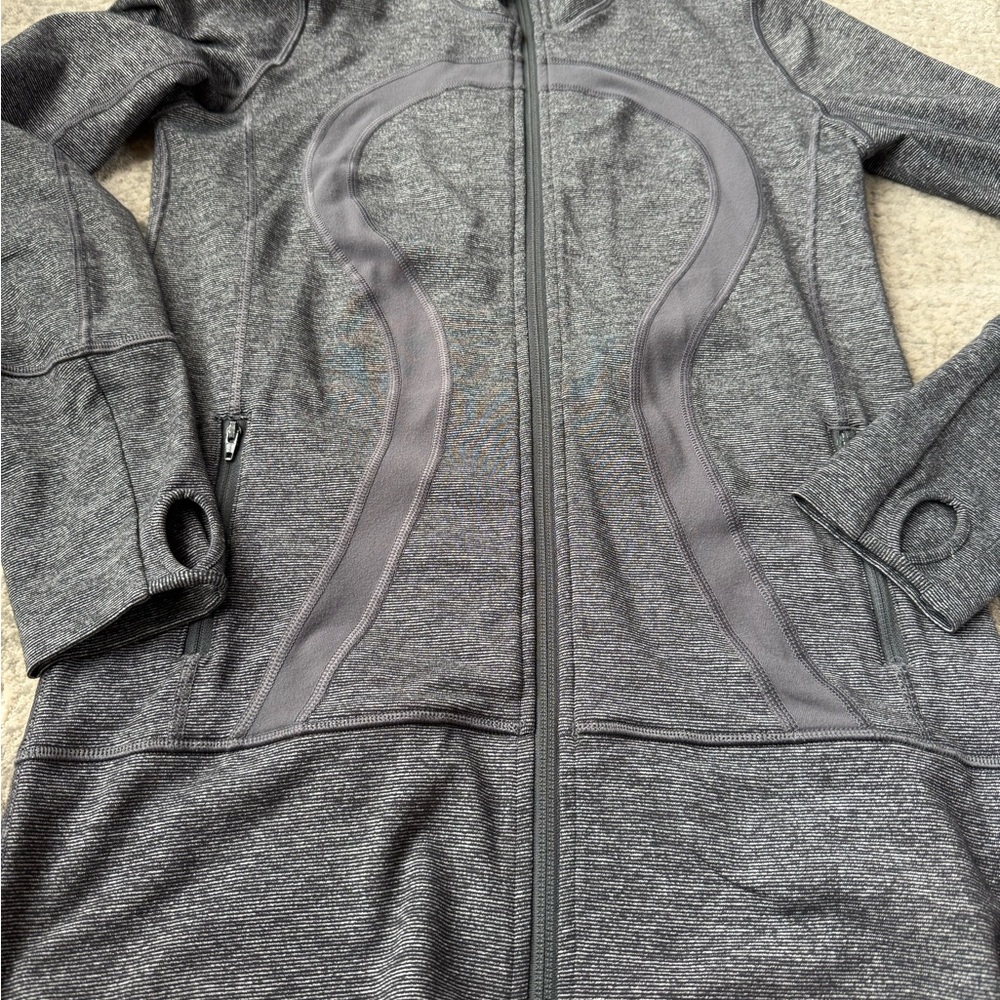 lululemon athletica Women's Gray Full-Zip Utility Jacket